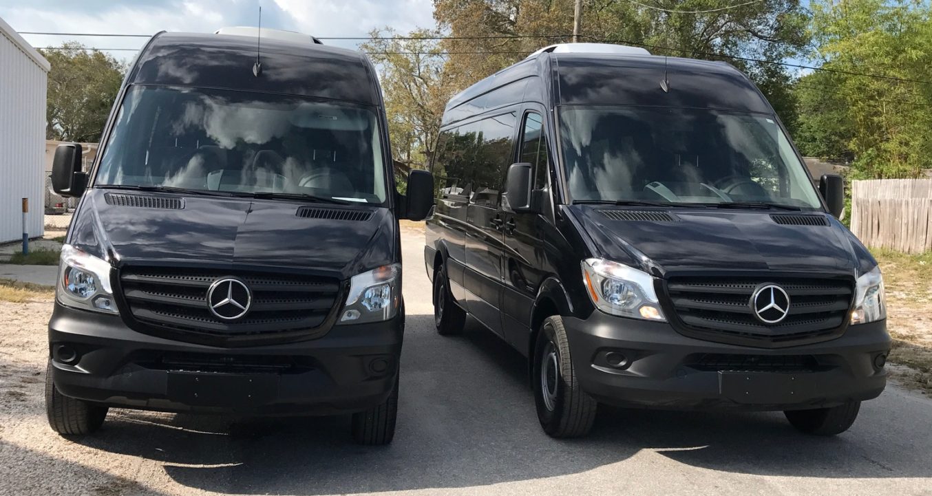 New Mercedes Sprinters heading out for modifications
