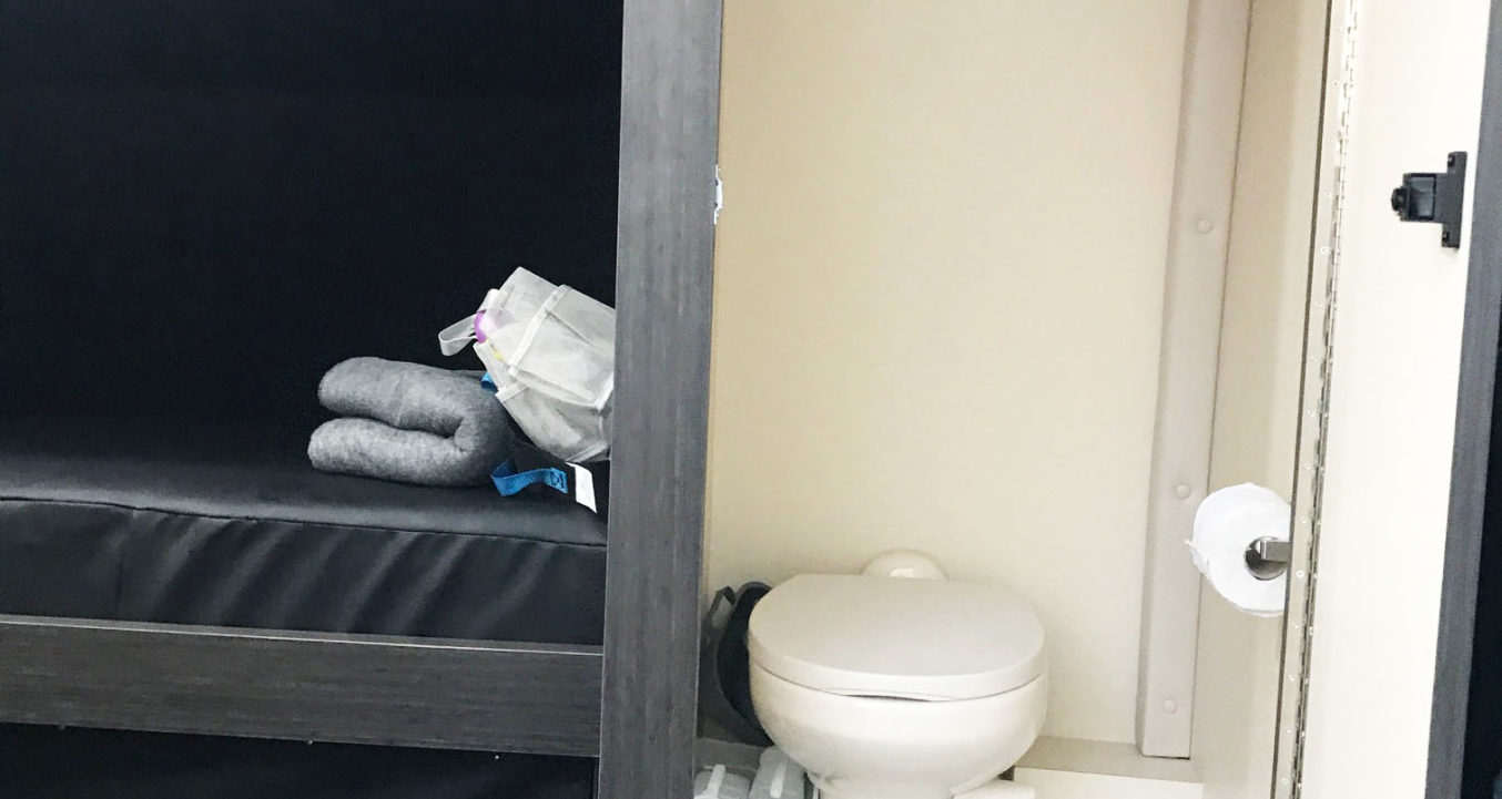 Long Distance Medical Ground Transport Bathroom